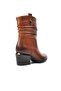 1928157 Tan Zippered Genuine Leather Women's Boots - 4