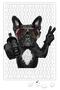 Bulldog Hangover Pug Dog Puzzle 240 Piece Jigsaw