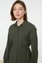 Green Belted Hidden Placket Woven Shirt TCTSS21TN0049 - 2
