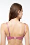 Women's Dusty Rose Underwire Supported Fully Padded Eared Lace Bra - 3