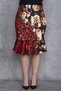 Women's Colorful Waist Part Rubber Detailed Skirt Tip Flounce Skirt 26a25559 - 2