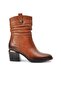 1928157 Tan Zippered Genuine Leather Women's Boots