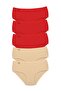 5Pcs Women's High Waist Bato Thin Rubber Panties S6