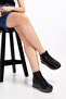 Genuine Leather Inside and Outside Anatomical Sole Sports Shoes Gndl.616 - Black - 38 - 2