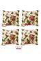 Throw Pillow Case Vip Pillow Case 4 Pieces - 43x43 Cm (English Rose)