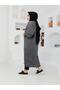 Women's Anthracite Knitted Balloon Sleeve Knitwear Cardigan - 6