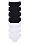7 Pieces Women's High Waist Thin Rubber Panties S4 - 2