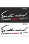 Kia Soul Sports Mind Headlight Above Auto Sticker Black - 2