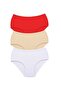 3 Pieces Women's High Waist Bato Thick Rubber Panties S8