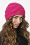 Mohair Folded Washed Knitwear Knitted Beret - Fuchsia - 2