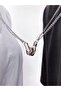 Silver Color Magnetic Couple Holding Hands Necklace