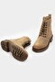 Women's Beige Genuine Suede Leather Boots & Booties Size 35-41 - 4