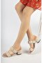 Skin Skin Drawstring Heeled Women's Slippers - 3