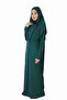 Dark Green Non-Zipper Prayer Dress - 3