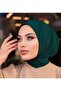 Women's Hijab Black Snap Neck Collar Hijab Bonnet Model Scarf Shawl