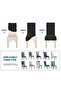 Lycra Chair Cover, Chair Cover, Elastic, standard (1 PC) dark brown - 3