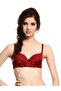 Women's Padded Burgundy Bra - 2