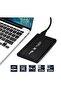 صندوق القرص الصلب 2.5 Sata HDD USB 3.0 - هيكل من الألومنيوم + حافظة - 3