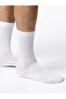 Thin Ribbed White Cotton Sports Socks Srn-002942 - 2