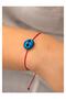 Women's Syriac Charm Stoned Red String Bracelet