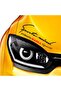 ملصق سيارة Fiat Marea Sports Mind للمصابيح الأمامية باللون الأبيض