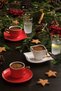 Endless Love Coffee Cup Set for 2 Persons White Gold 100 ml - 4