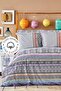 Nileso Red 100% Cotton Double Duvet Cover Set