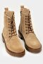 Women's Beige Genuine Suede Leather Boots & Booties Size 35-41 - 3
