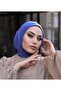Women's Hijab Black Snap Neck Collar Hijab Bonnet Model Scarf Shawl