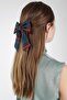 Plaid Patterned Bow Automatic Buckle - 2