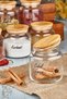 12 Pieces Luxury 500 ml Labeled Glass Jar with Lid Storage Container Spice Jar Set - 2