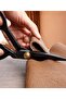 Number 8 Professional Fabric Cutting Scissors Set with Black Handle and Steel Nut - 2