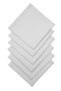 White Color Large Size 40X40Cm 6-Piece Fabric Serving-Ngarding Napkin Set 1St Quality Linen Fabric (Durst-Free Fabric)