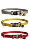 Cat Collar with Bell Set of 3 20-37 Cm Gray Yellow Red