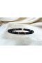 Agate Stone Bracelet / Black Agate Natural Stone Bracelet