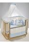 Bambino Blue Cotton Baby Sleeping Set 70X110 cm - 4