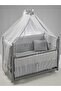 Mondo Gray Cotton Baby Sleeping Set 60X120 cm - 4