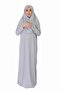 Light Gray Non-Zipper Prayer Dress - 4