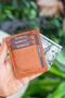 Unisex Tan Medallion Crazy Leather Card Holder Wallet - 2