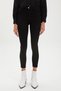 Color Resistant Skinny Jeans Stimulating Lycra Denim Trousers (pitch black)