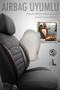 Car Seat Cover Orthopedic Cotton Fabric Black Red - Sport Plus - 3