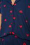 Lacivert %100 Pamuklu Kalpli Şortlu Örme Pijama Takımı THMSS21PT0756 - 3
