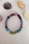 Certified Jade, apatite, amethyst, sodalite, purple Agate, rhodonite Natural Stone Bracelet - 2