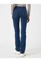 Flare Leg Jeans Colorfast Blue Flare Jeans High Waist Jeans - 4