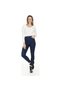 Women's Non-Fading Black Extra Skinny Jeans Denim Trousers Charcoal Black - 2