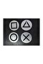 Playstation 4 Metal Look Plexiglass Coasters - Pack of 4