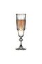 440069   Diamond Champagne Pedestal Glass Goblet 3 Pieces