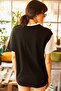 Women's White Asymmetric Block T-shirt TSH-19000350 - 3