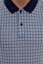 Navy Blue Slim Fit Polo Neck T-Shirt - 5