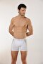 3-Piece Men's Cotton White Lycra Color Detailed Boxers - 4